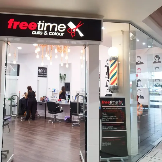 Inside the Freetime Cuts & Colour salon, Mid Valley Shopping Centre, Morwell